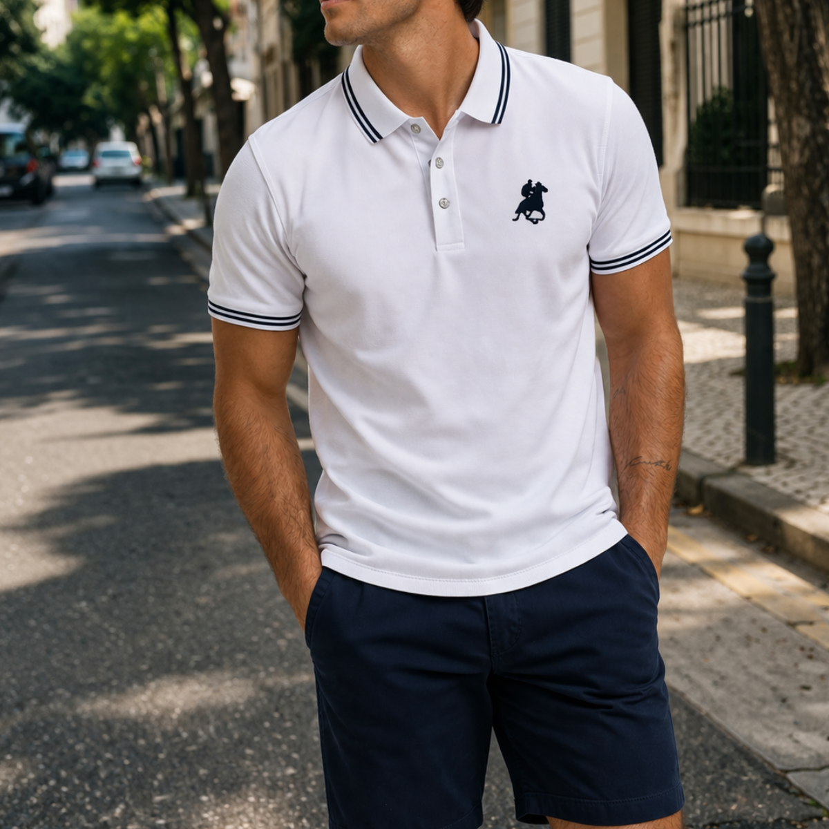 [Llevá 5 y Pagá 3] Camisa Masculina Dux de Algodón y Elastano (¡Presencia de Verdad!)