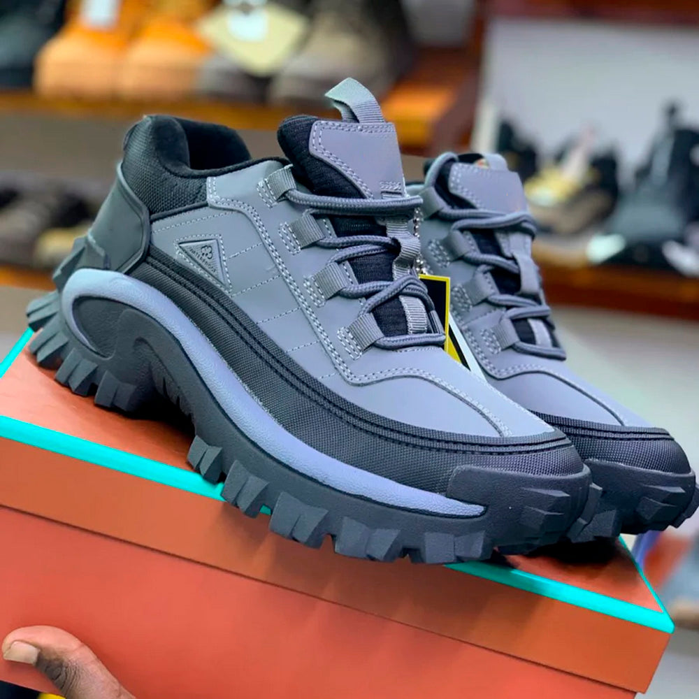 Bota Masculina Fusion Ortopédica de Seguridad Impermeable con Suela Antideslizante + 3 Regalos: Reloj, Cinturón y Billetera