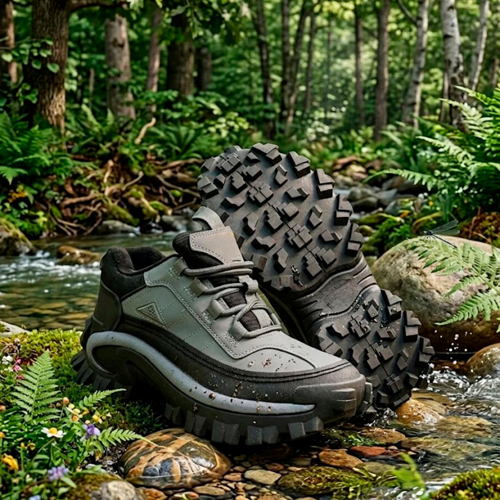 Bota Masculina Fusion Ortopédica de Seguridad Impermeable con Suela Antideslizante + 3 Regalos: Reloj, Cinturón y Billetera