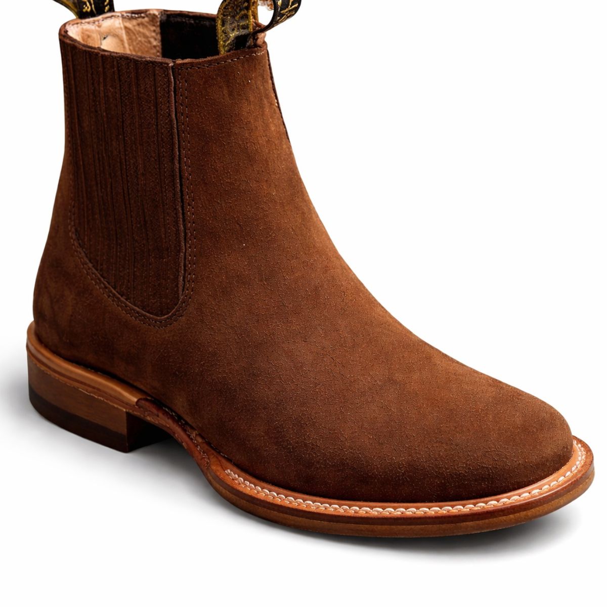 Kit Bota Masculina Pampa de Cuero Legítimo con Plantilla Ortopédica + 4 REGALOS: Vaso, Billetera, Cinturón y Sombrero
